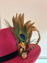 Load image into Gallery viewer, Extra Large Pheasant and Peacock Feather Hat Pin