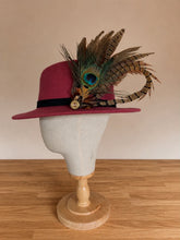 Load image into Gallery viewer, Extra Large Pheasant and Peacock Feather Hat Pin
