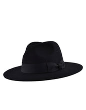 Load image into Gallery viewer, Black Wide Brim Fedora
