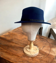 Load image into Gallery viewer, Navy Classic Fedora