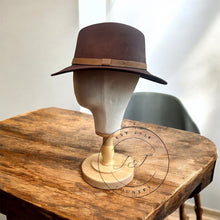 Load image into Gallery viewer, Brown Classic Fedora