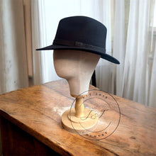 Load image into Gallery viewer, Black Classic Fedora