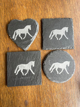 Load image into Gallery viewer, Trotting Horse Slate Coasters
