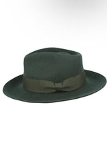 Load image into Gallery viewer, Green Wide Brim Fedora
