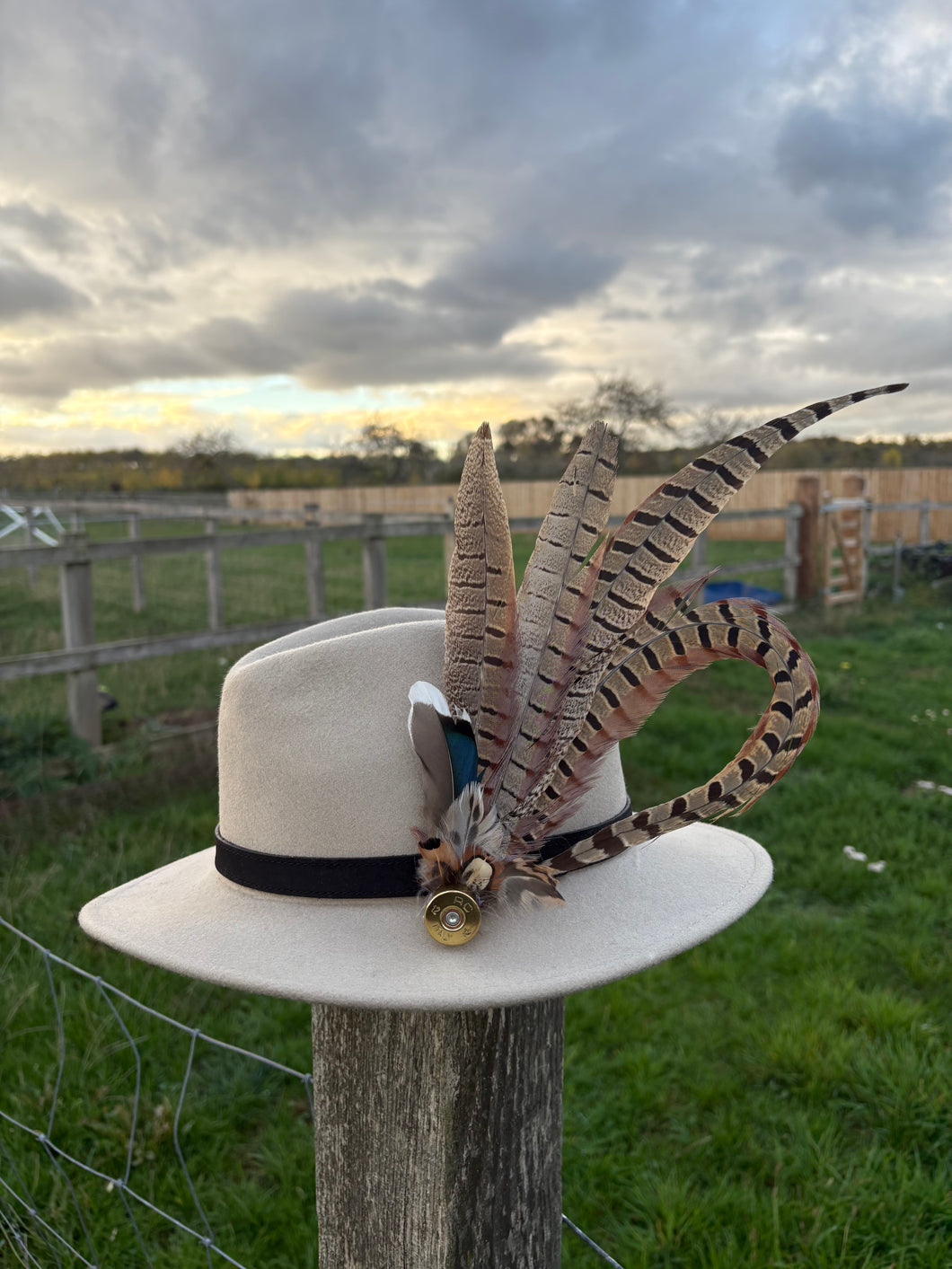Large Feather Hat Pin