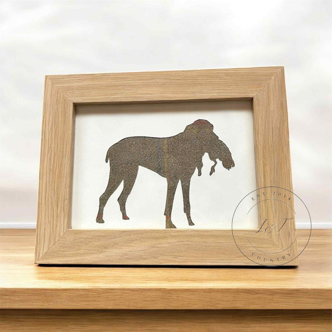 Retrieving Dog Tweed Silhouette