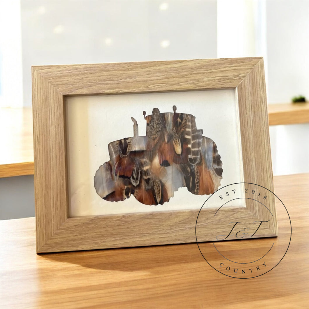 Tractor Mixed Feather Silhouette