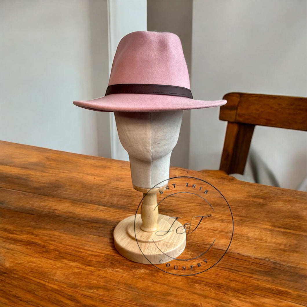 Light Pink Classic Fedora