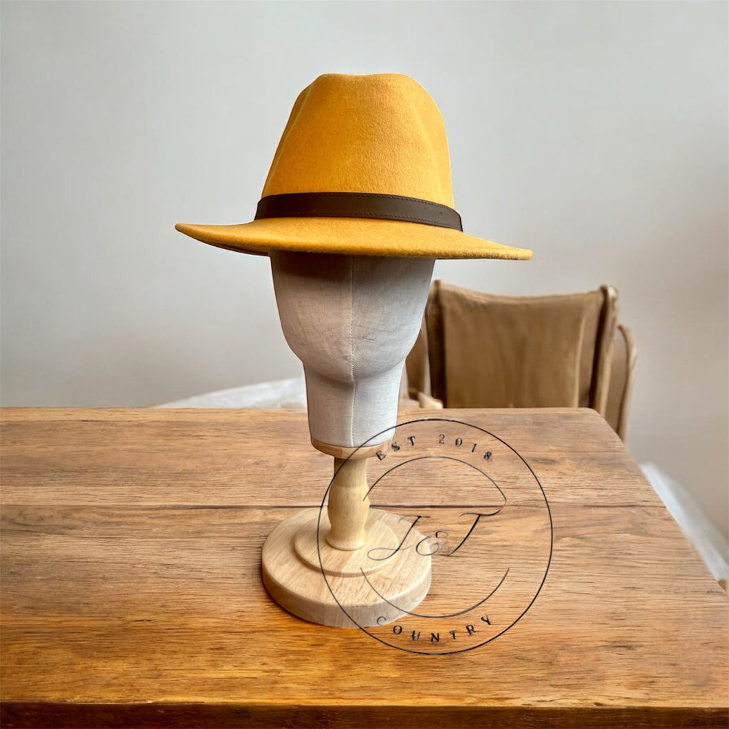 Mustard Classic Fedora