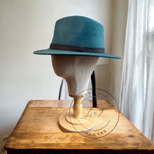 Load image into Gallery viewer, Teal Classic Fedora
