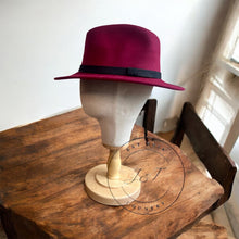 Load image into Gallery viewer, Wine Classic Fedora
