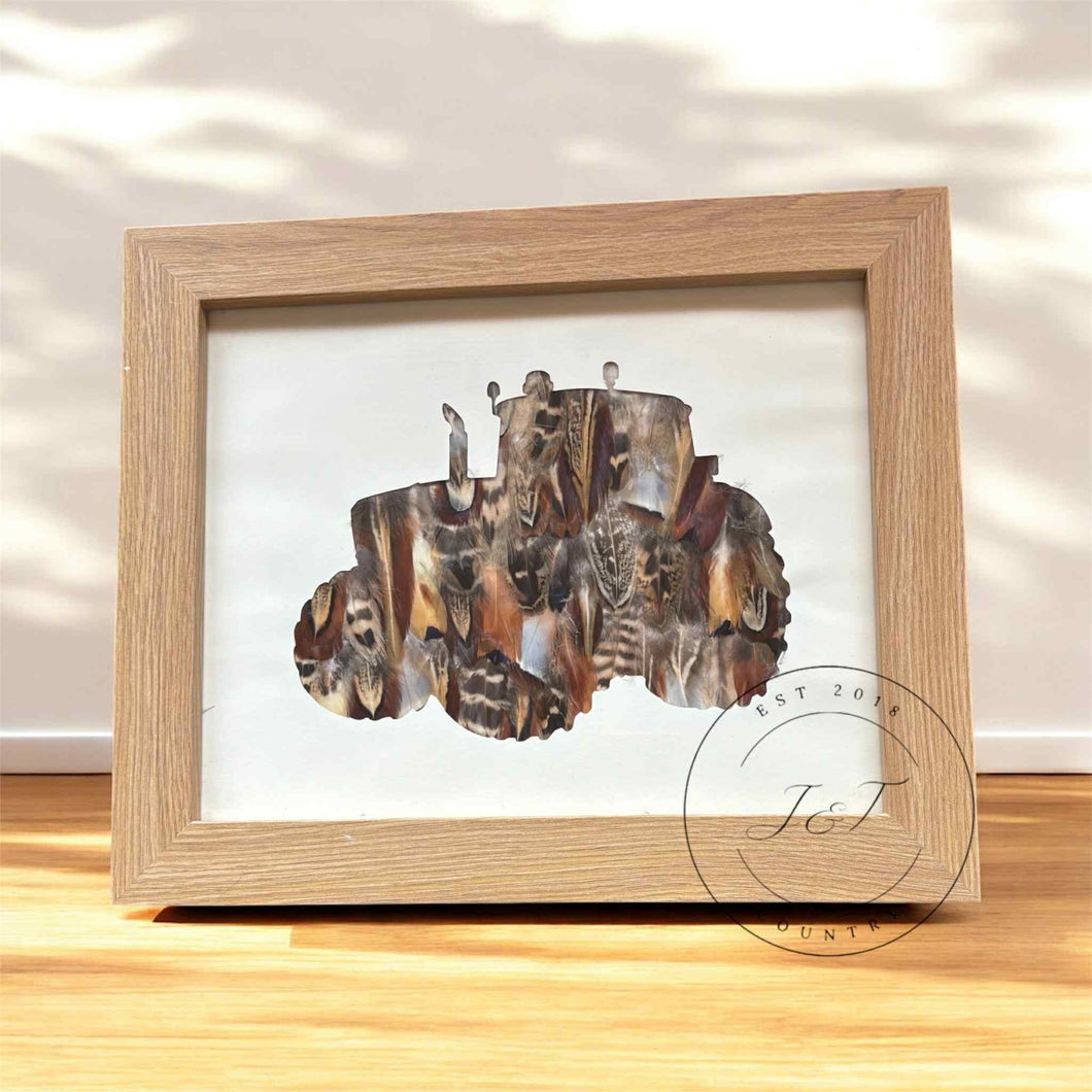 Large Tractor Feather Silhouette